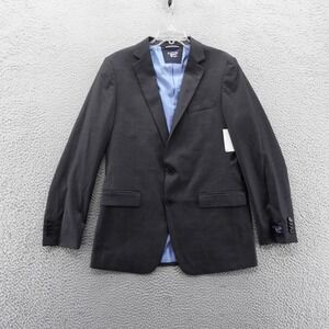 Original Penguin Mens Dark Gray Wool Blend Suit Jacket Blazer 40L NEW